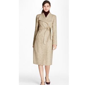 NWOT Brooks Brothers Flecked Herringbone Tweed Coat size 2